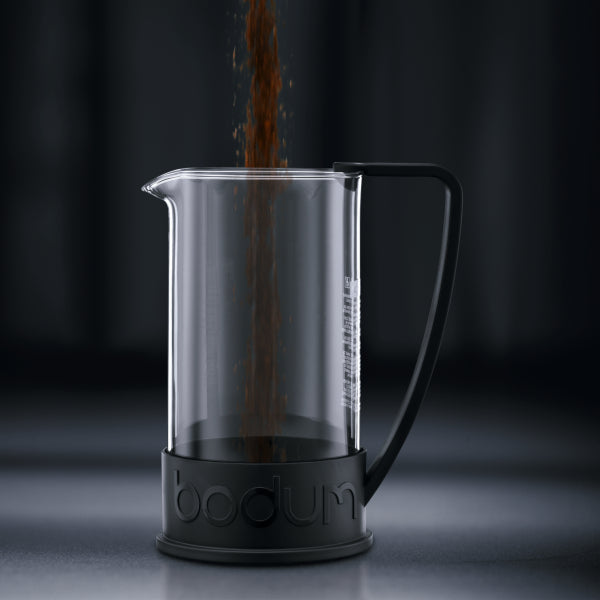 BODUM BRAZIL FRENCH PRESS COFFEE MAKER, 3 CUP, 0.35 L, 12 OZ - BLACK
