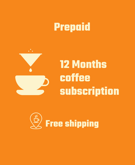 12 Months Prepaid Coffee Subscription