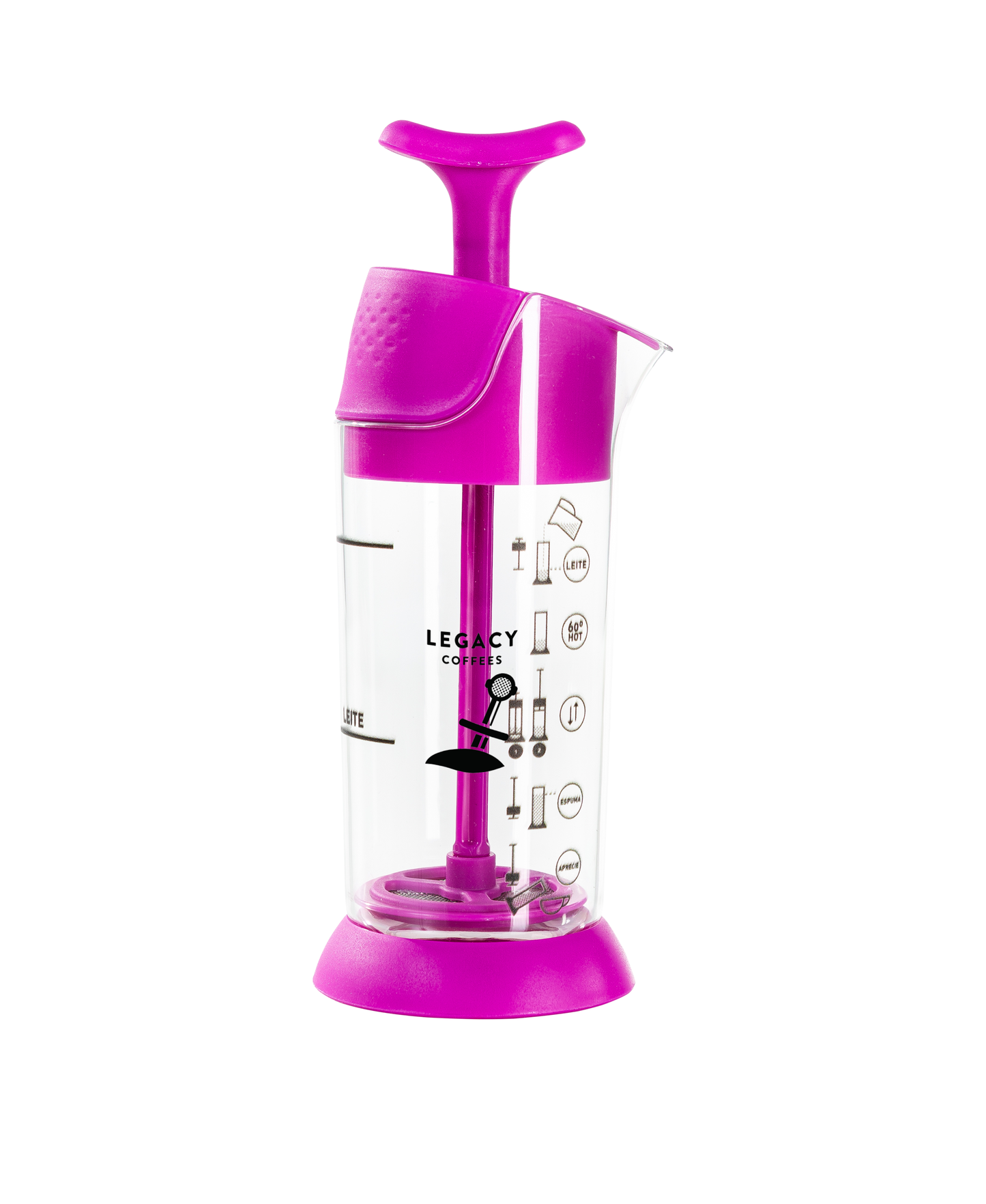 Milk Frother Pink Colour Coffee Barista UK Specialty